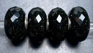2-20 Faceted Green Goldstone Rod 1