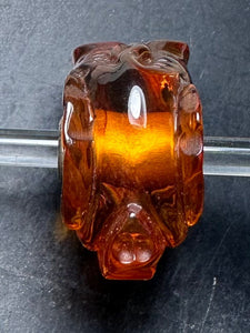 3-12 Carved Amber Elephant Rod 14
