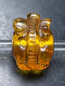 3-12 Carved Amber Elephant Rod 21
