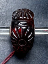 Load image into Gallery viewer, 3-12 Carved Amber Flower Rod 20
