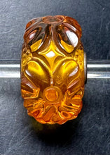 Load image into Gallery viewer, 3-12 Carved Amber Flower Rod 24
