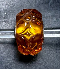 Load image into Gallery viewer, 3-12 Carved Amber Flower Rod 5
