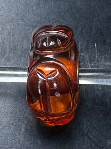 3-12 Carved Amber Ladybug Rod 23