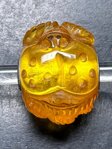 3-12 Carved Amber Lion Rod 12