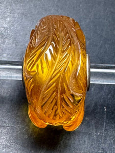 3-12 Carved Amber Peacock Rod 17