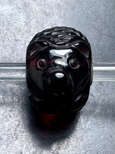 Load image into Gallery viewer, 3-14 Carved Amber Dark Hedgehog Rod 8
