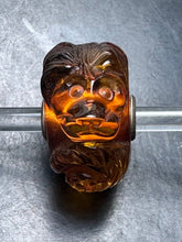 Load image into Gallery viewer, 3-14 Carved Amber Ferret Rod 10
