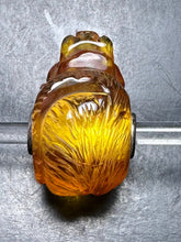 Load image into Gallery viewer, 3-14 Carved Amber Ferret Rod 12
