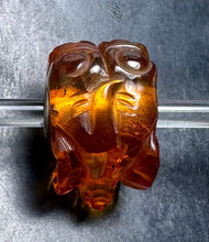 Load image into Gallery viewer, 3-14 Carved Amber Little Elephant Rod 2
