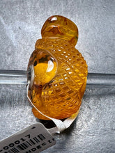 Load image into Gallery viewer, 3-14 Carved Amber Snake Rod 11
