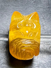 Load image into Gallery viewer, 4-12 Carved Amber Cat Rod 11
