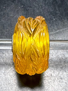 4-12 Carved Amber Lion Rod 14