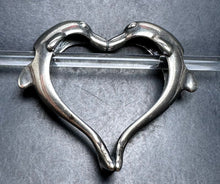 Load image into Gallery viewer, 6-26 Trollbeads Dolphins Heart
