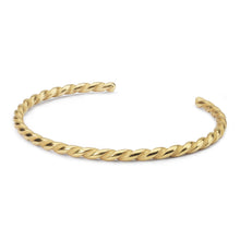 Load image into Gallery viewer, Twisted Gold Bangle