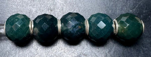 1-18 Round Green Chalcedony Facet Rod 2