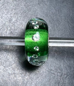 12-20 Trollbeads The Diamond Bead, Emerald Green