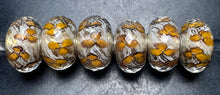 Load image into Gallery viewer, 2-15 Trollbeads Blossom Orange Rod 2
