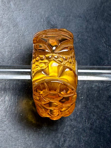 3-14 Carved Amber Turtles Rod 15