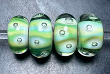 Load image into Gallery viewer, 3-14 Trollbeads Green Stripe Bubble

