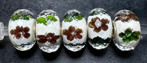 3-5 Trollbeads Snow Blossoms