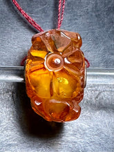 Load image into Gallery viewer, 4-12 Carved Amber Flower Rod 22
