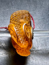 Load image into Gallery viewer, 4-12 Carved Amber Flower Rod 23
