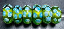Load image into Gallery viewer, 4-4 Trollbeads Turquoise Green Dot Rod 1
