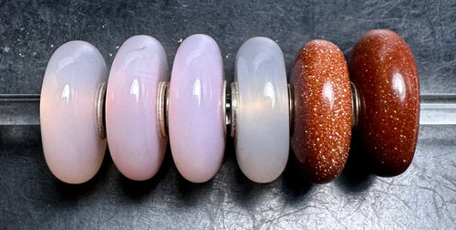 5-16 Trollbeads Pink/Gold Stones Rod 1