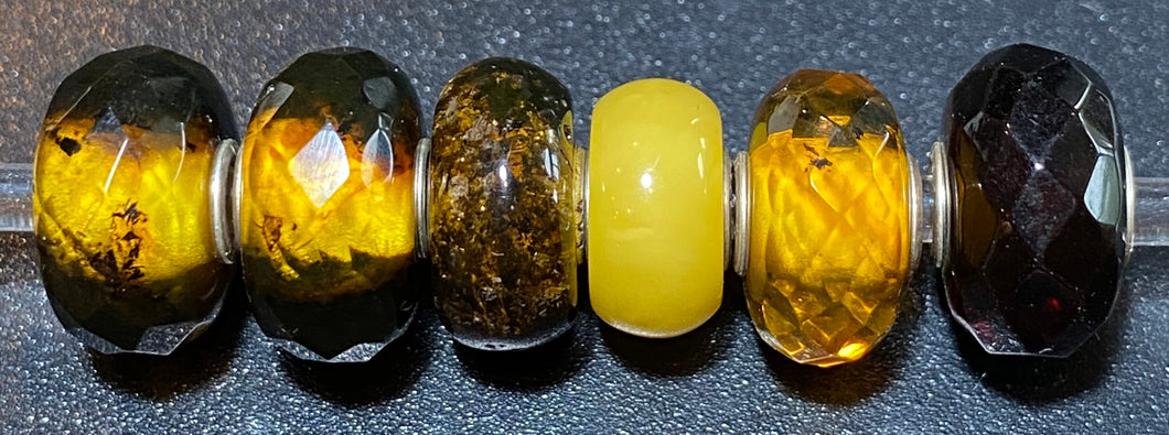 6-21 Amber Trollbeads Rod 2