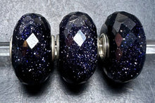 Load image into Gallery viewer, 8-21 Trollbeads Faceted Blue Goldstone
