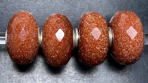8-21 Trollbeads Faceted Goldstone Rod 1