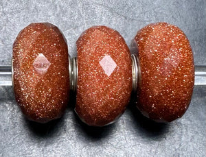 8-21 Trollbeads Faceted Goldstone Rod 2