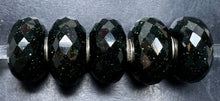 Load image into Gallery viewer, 8-21 Trollbeads Faceted Green Goldstone
