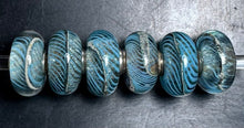 Load image into Gallery viewer, 8-23 Trollbeads Blue Grooves
