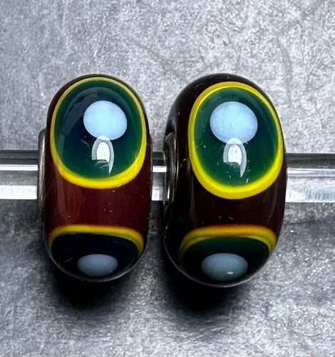 8-23 Trollbeads Green Eye