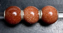 Load image into Gallery viewer, 9-19 Trollbeads Round Brown Goldstone Rod 1
