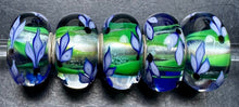 Load image into Gallery viewer, 9-8 Trollbeads Blue Iris Bloom Rod 2
