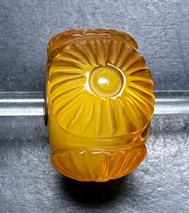 Daisy, Carved Amber