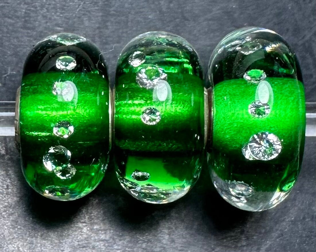 Diamond Bead, Emerald Green