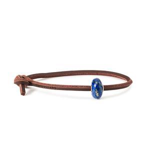 Lapis Lazuli Single Leather Bracelet Set