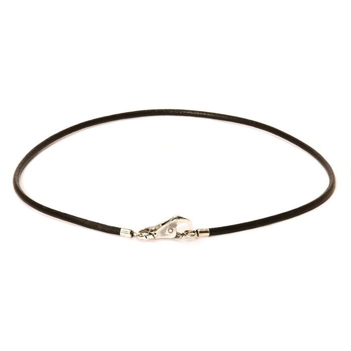 Leather Necklace, Black, without lock