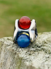 Load image into Gallery viewer, Saturday Auction #1: Blue Onyx, Red Onyx, &amp; Citrine Pure Passion Bead
