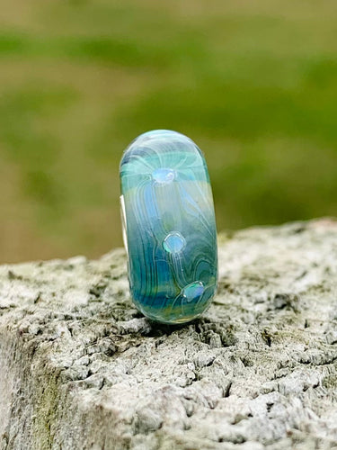 Sunday Auction #1: Blue Confetti Opal Bead